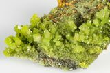 Apple-Green Pyromorphite Crystal Cluster - China #179821-2